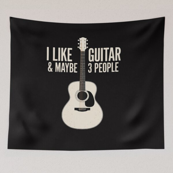 Item preview, I Like Guitar & Maybe 3 People Music Introvert Guitar designed and sold by OlafLica.