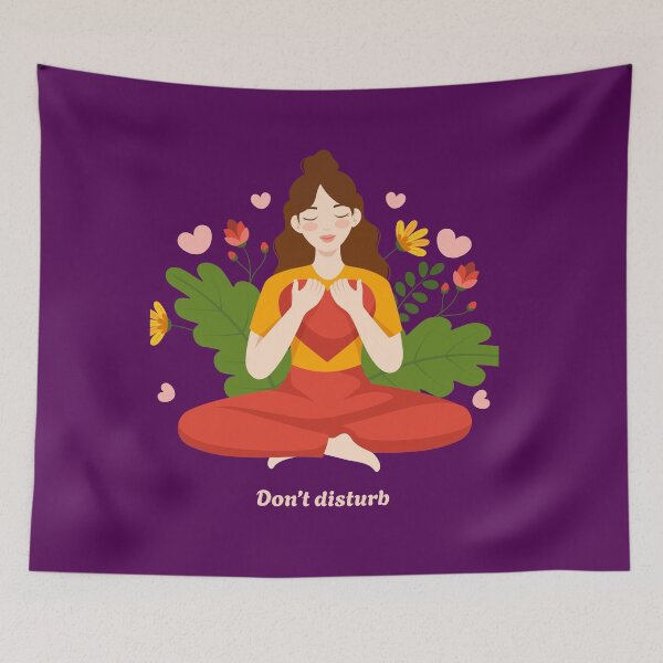 Item preview, Peaceful Mind – Do Not Disturb Meditation Art designed and sold by doktordanTemiz.