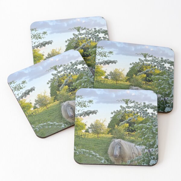 Item preview, Golden Hour Pony – Chiltern Hills Countryside Print / Landscape  designed and sold by WildGatePrints.