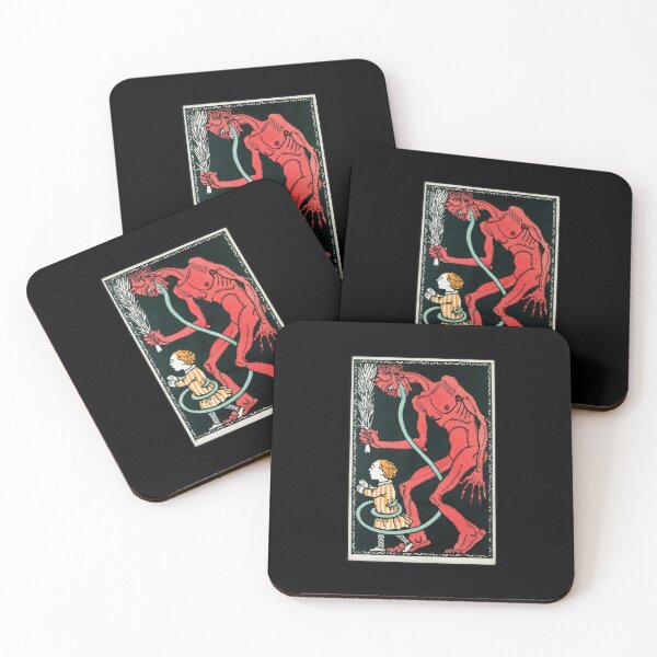 Item preview, Red Krampus Vintage Wiener Werkstätte Christmas Devil designed and sold by TeeARTHY.