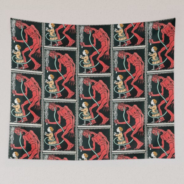 Item preview, Red Krampus Vintage Wiener Werkstätte Christmas Devil designed and sold by TeeARTHY.