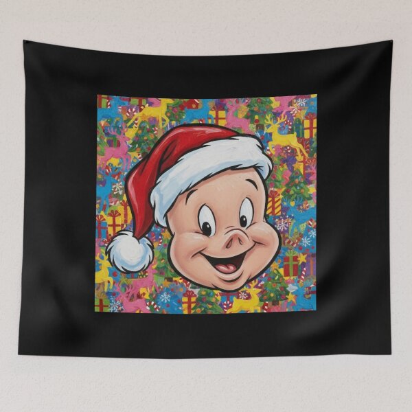 Item preview, Th-Th-Th-That’s Christmas, Folks! – Funny Porky Pig-Inspired Ugly Sweater Art Classic designed and sold by lmimsshop.
