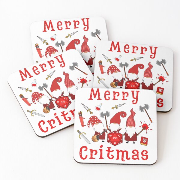 Item preview, DND CHRISTMAS GNOMES, Dungeons and Dragons Merry Critmas designed and sold by DungeonAtelier.