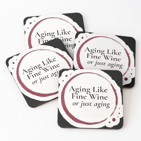 Item preview, Aging Like Fine Wine – Or Just Aging – Gift for Older Sister • Minimal Typography • Wine Ring Aesthetic designed and sold by JacobKAurumhead.