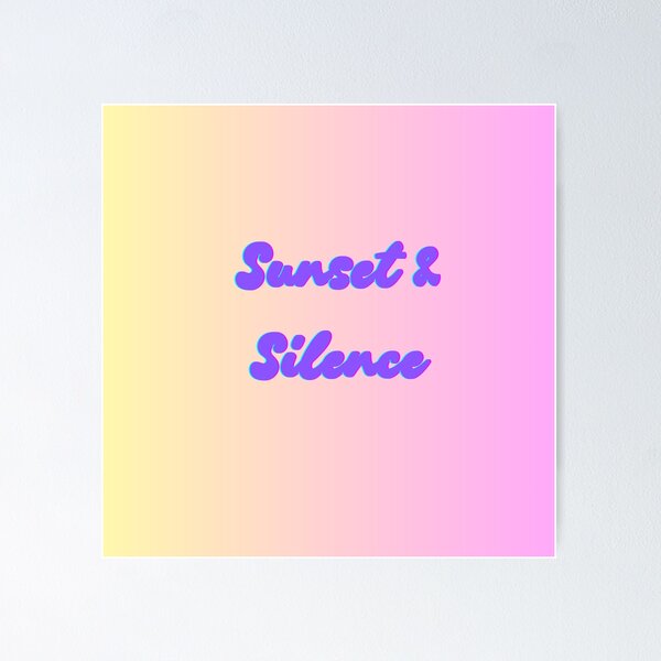 Item preview, Sunset and silence designed and sold by choucken.