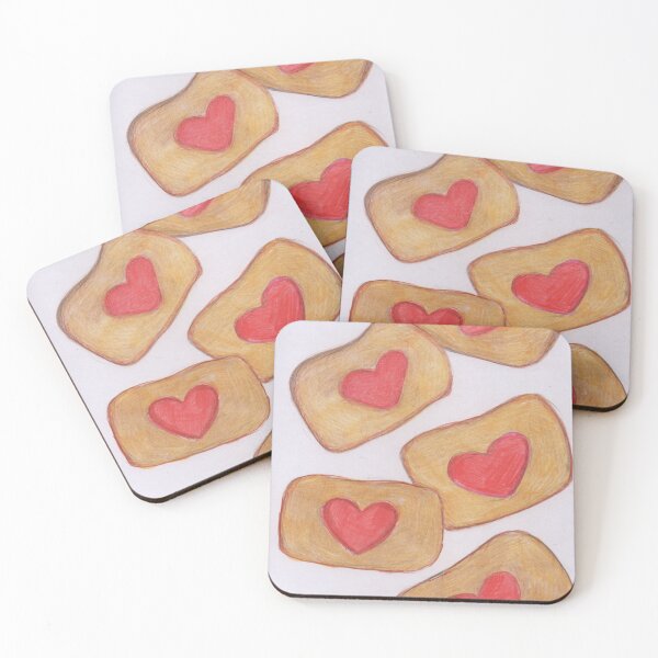 Item preview, Cake slices with love hearts designed and sold by Artbysarah23.