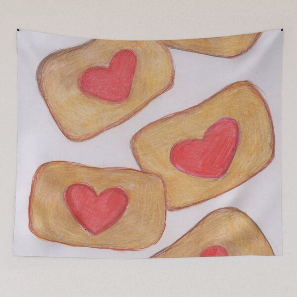 Item preview, Cake slices with love hearts designed and sold by Artbysarah23.
