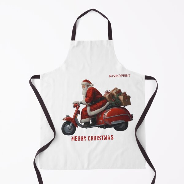 Item preview, Santa Riding a Three-Wheel Motorcycle – Funny Christmas Biker Design by RavikoPrint designed and sold by RavikoPrints.