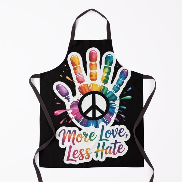 Item preview, Hand Print Hippie Peace Sign More Love Less Hate designed and sold by MuteElevent.