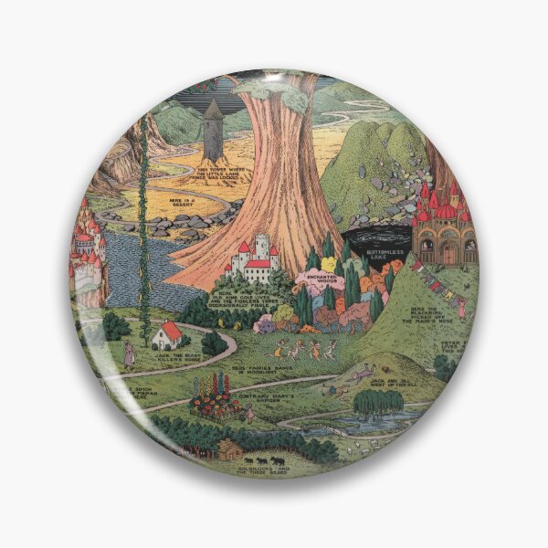 Item preview, Vintage 1930 Land of Make Believe Fantasy Map designed and sold by TeeARTHY.