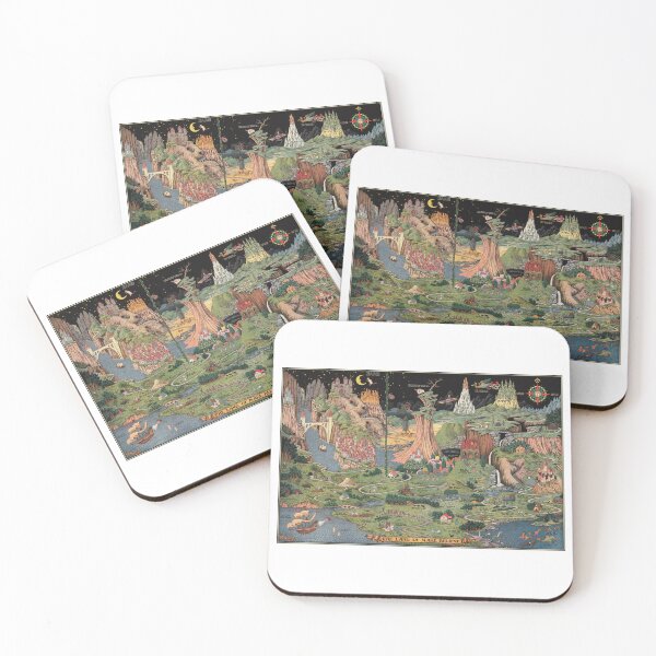 Item preview, Vintage 1930 Land of Make Believe Fantasy Map designed and sold by TeeARTHY.
