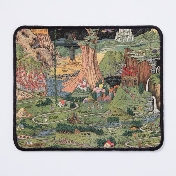 Item preview, Vintage 1930 Land of Make Believe Fantasy Map designed and sold by TeeARTHY.