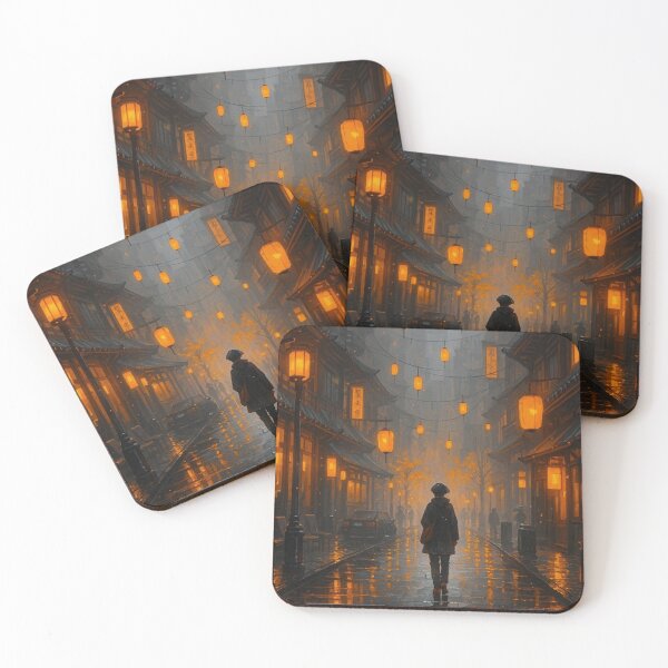 Item preview, City of Burning Lanterns – Glow of the Night designed and sold by ArtesioByZaber.