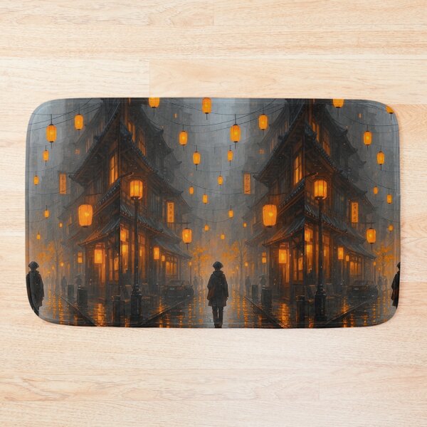 Item preview, City of Burning Lanterns – Glow of the Night designed and sold by ArtesioByZaber.