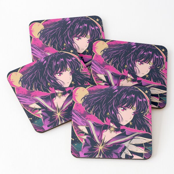 Item preview, Sailor Saturn Retro Vaporwave Poster  designed and sold by AnimeArsenalPrints.