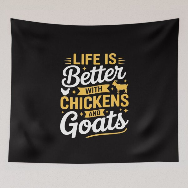 Item preview, Goats Chickens Life Is Better Farmer Humor Ranch designed and sold by MuteElevent.