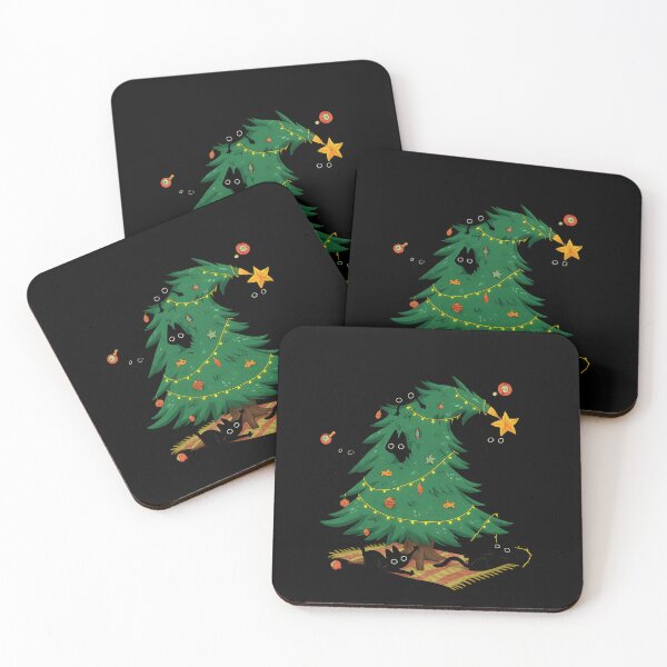 Item preview, Black Cats Destroying Christmas Tree designed and sold by IdealDo.
