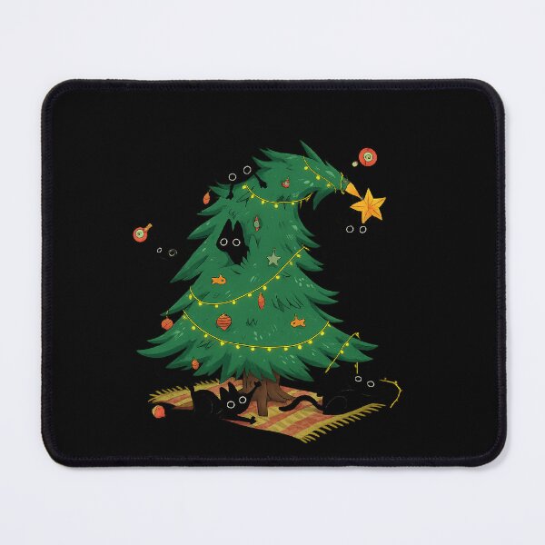Item preview, Black Cats Destroying Christmas Tree designed and sold by IdealDo.