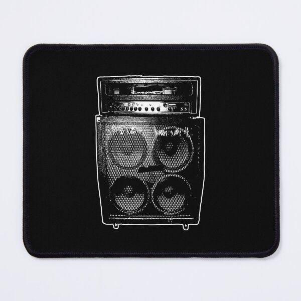 Item preview, 4x12 Guitar Speaker Cab and 100 watt Amp Head black and white designed and sold by Jdawnink.