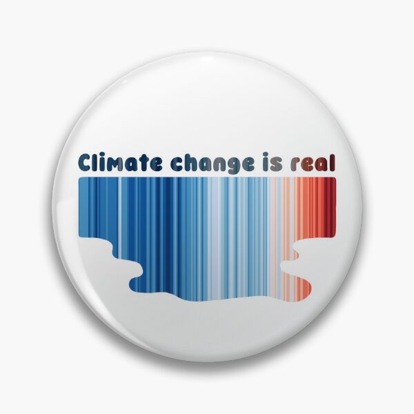 Item preview, Climate change is real - Climate stripes designed and sold by TheFancyFirefly.