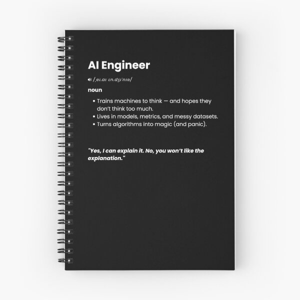 Item preview, AI Engineer Definition | Funny Machine Learning Gift for Data & AI Professionals designed and sold by Yuli Club.