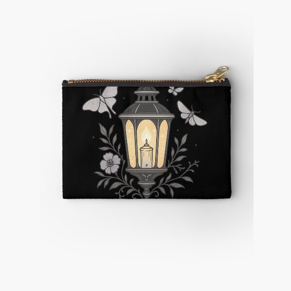 Item preview, Gothic Lantern with Moths – Cozy Witchcore Cottage Goth Light Art designed and sold by Mouraludia.