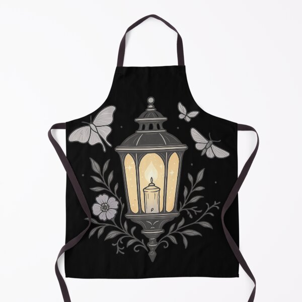 Item preview, Gothic Lantern with Moths – Cozy Witchcore Cottage Goth Light Art designed and sold by Mouraludia.