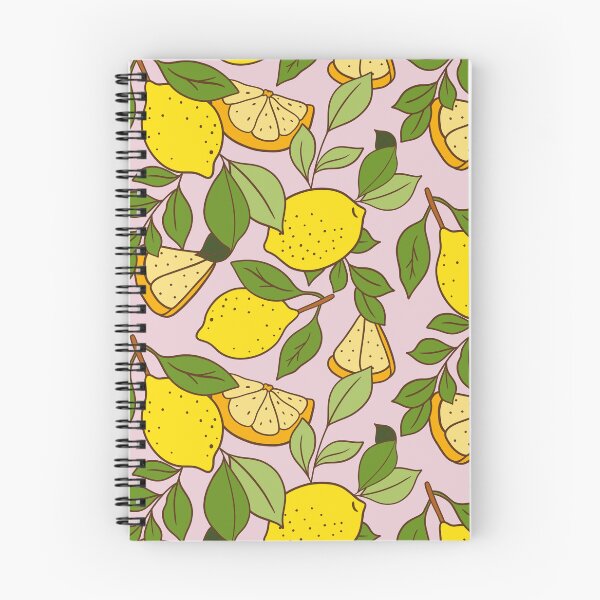 Item preview, Bright Yellow Hand-Drawn Lemon Citrus Pattern designed and sold by Olive Lane Creative.