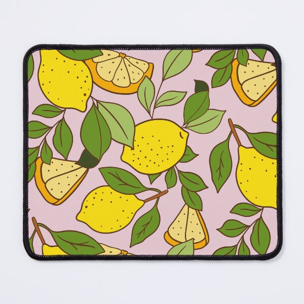 Item preview, Bright Yellow Hand-Drawn Lemon Citrus Pattern designed and sold by Olive Lane Creative.