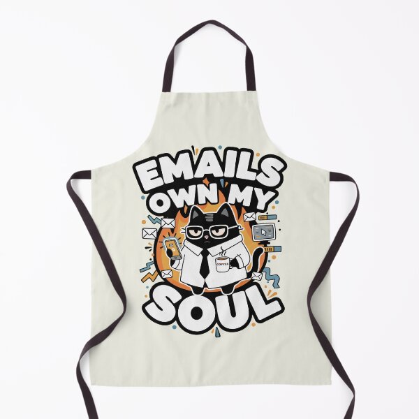 Item preview, Emails Own My Soul | Corporate Burnout & Office Chaos | Black Scowl designed and sold by IAPICTURE.