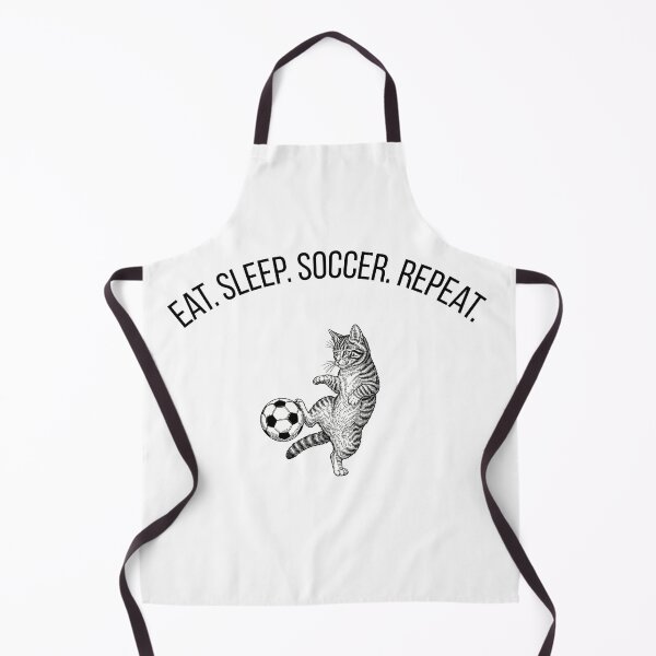 Item preview, Soccer Time – Cute Cat Playing Football Sticker designed and sold by SillyGooseLTD.