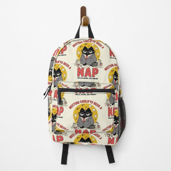 Item preview, Meeting Could've Been A Nap | Sleepy Corporate Cat | Black Scowl designed and sold by IAPICTURE.