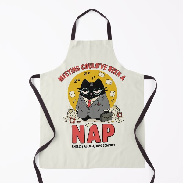 Item preview, Meeting Could've Been A Nap | Sleepy Corporate Cat | Black Scowl designed and sold by IAPICTURE.