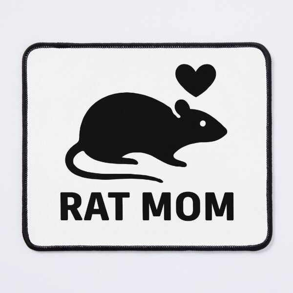 Item preview, Rat Mom Design – Cute Rat Lover Gift - Rodent Pet Owner Apparel - Minimalist Fancy Rat Illustration with Heart - Small Pet Mom Aesthetic designed and sold by BrainBubbleArt.