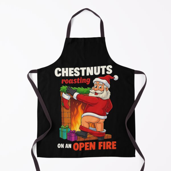Item preview, Chest Nuts Roasting Funny Naughty Santa Dirty Food Pun designed and sold by IdealDo.