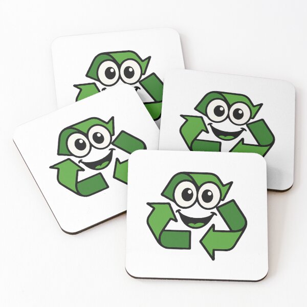 Item preview, Cute Recycling Mascot – Smiling Eco-Friendly Green Recycle Symbol | Sustainability & Zero Waste Cartoon Design designed and sold by BrainBubbleArt.