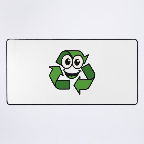 Item preview, Cute Recycling Mascot – Smiling Eco-Friendly Green Recycle Symbol | Sustainability & Zero Waste Cartoon Design designed and sold by BrainBubbleArt.