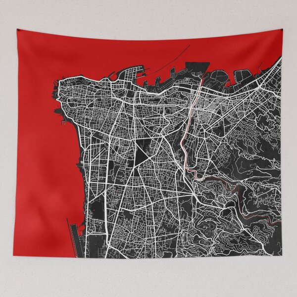 Item preview, Beirut City Map of Lebanon - Oriental designed and sold by deMAP.
