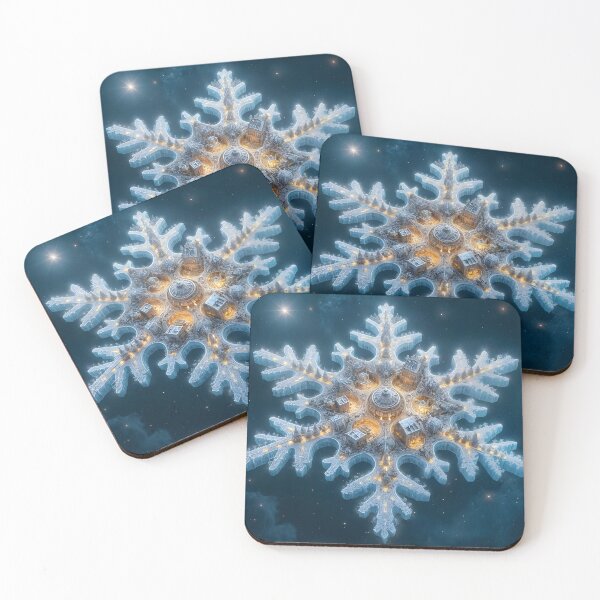 Item preview, A magical, habitable snowflake in space designed and sold by KunstGeist.