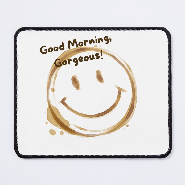 Item preview, Good Morning Gorgeous – Coffee Ring Art designed and sold by AnitaBee Creates.