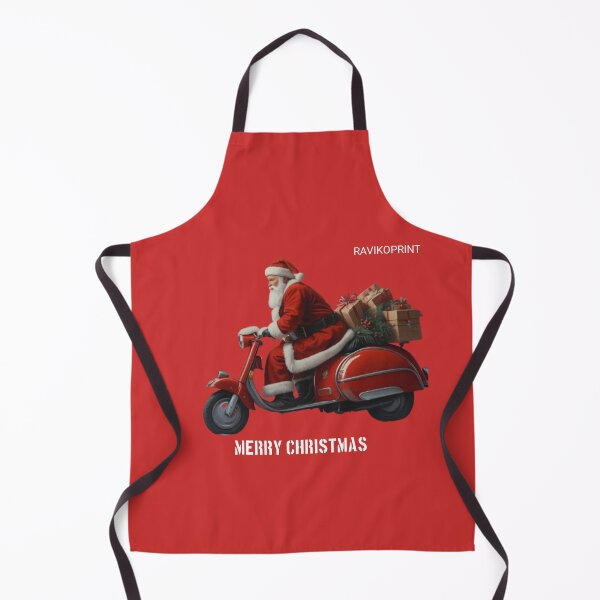 Item preview, Santa Riding a Three-Wheel Motorcycle – Funny Christmas Biker Design by RavikoPrint designed and sold by RavikoPrints.