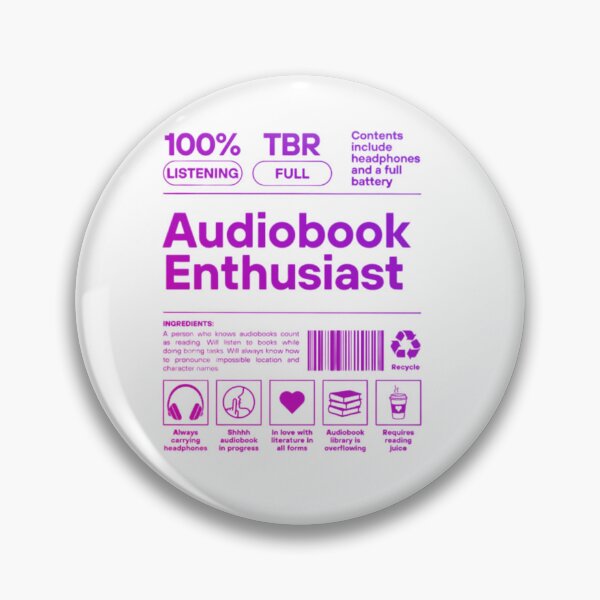 Item preview, Audiobook Enthusiast Sticker | Book Lover Gift designed and sold by theliteraryedit.