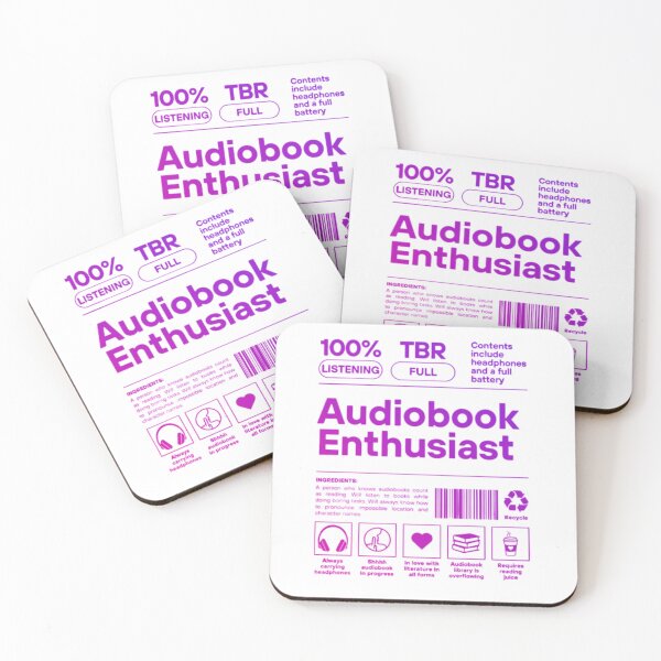 Item preview, Audiobook Enthusiast Sticker | Book Lover Gift designed and sold by theliteraryedit.