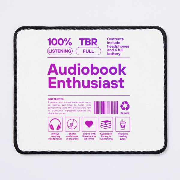 Item preview, Audiobook Enthusiast Sticker | Book Lover Gift designed and sold by theliteraryedit.