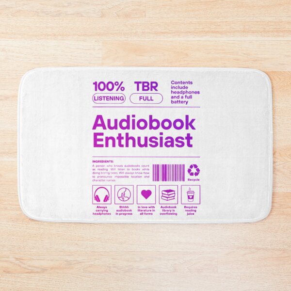 Item preview, Audiobook Enthusiast Sticker | Book Lover Gift designed and sold by theliteraryedit.