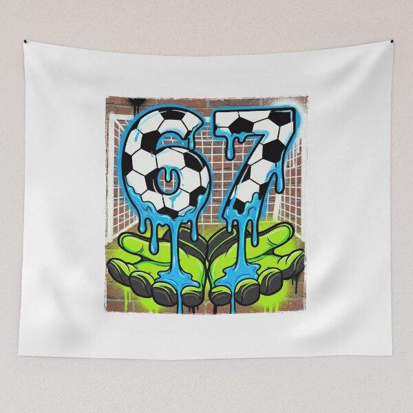 Artikelvorschau, Fußballnummer 67 Meme Trikot Drip Effect Torwarthandschuhe Jungen entworfen und verkauft von NovaCraft30.