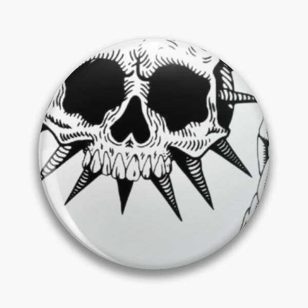 Item preview, Ball spike skull designed and sold by blessedbitch.