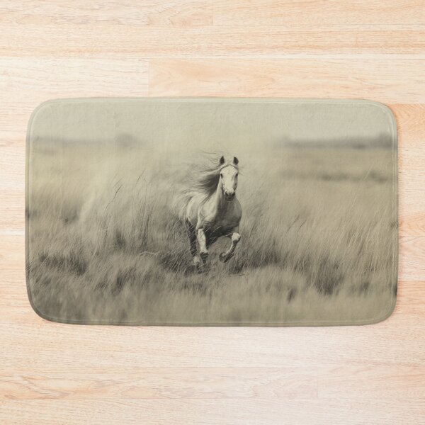 Item preview, A spirited Palomino horse galloping through a field of tall grass Horses in Motion designed and sold by CDC40.
