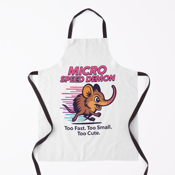 Item preview, Micro Speed Demon – Cute Elephant Shrew Running Retro Animal designed and sold by WildlifeInc.