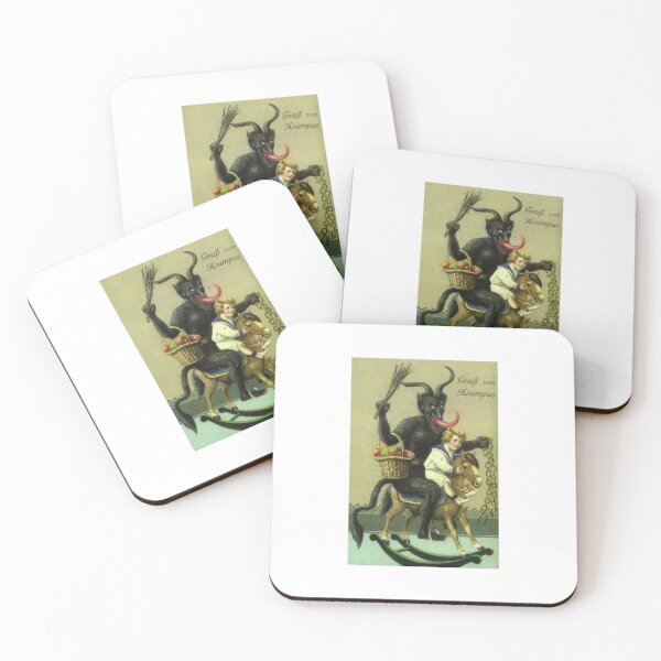 Item preview, Vintage Krampus Riding Rocking Horse Christmas Demon designed and sold by TeeARTHY.